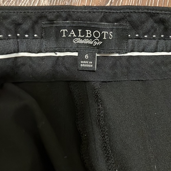 Black Talbots size 6 pants - Picture 2 of 2